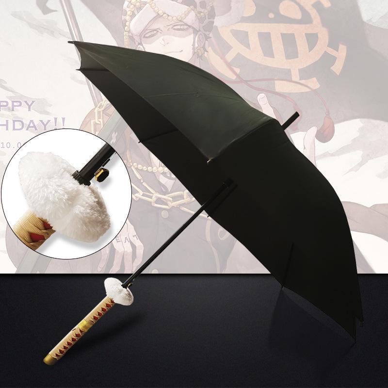 Anime Samurai Schwert Schirm - Kreativer Sonnenschirm mit langem Griff