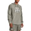 Under Armour American Vintage Letter Hooded Pocket Long Sleeve Sweatshirt Men sweatshirt Gray 1379766-504