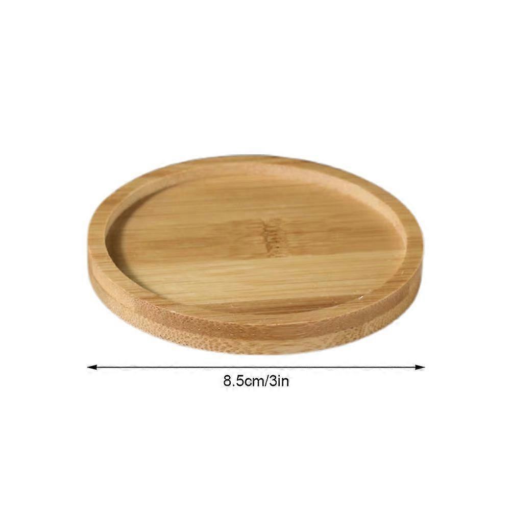 Vintage Bamboo Coaster Round Flower Pot Mat Rectangular Mosaic DIY Puzzle Breakfast Coffee Heat Insulation Mat