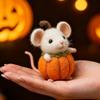 2025 Halloween Urocza Dynia Mysz Filc Gotowy Produkt Rodzinna Atmosfera Świąteczna Dekoracja Wysokiej Jakości Urocze Duchy Prezenty