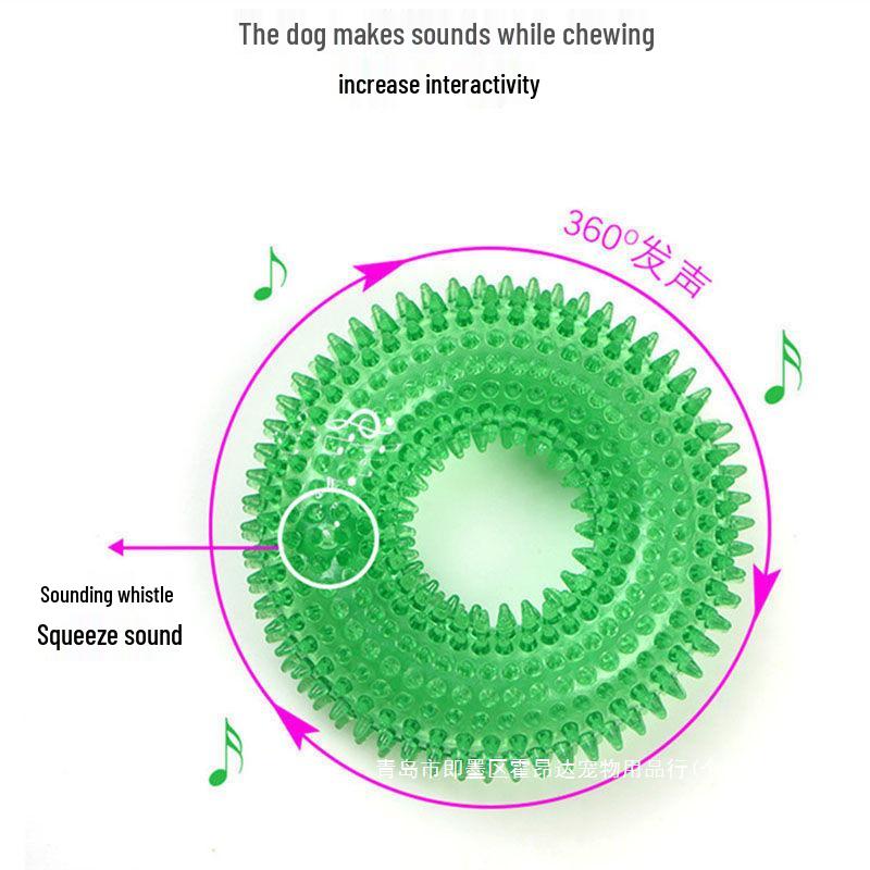 Squeaky Molar Ball: Durable, Bite-Resistant Toy for Medium & Large Dogs