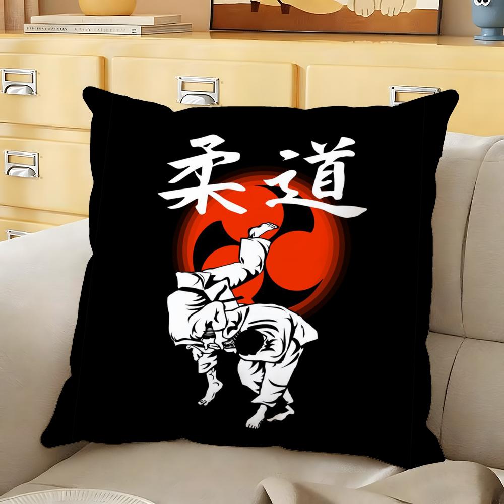 Sports Judo Martial Arts Cushion Cover Soft Durable Reversible Pillow Cover Home Car MultiScene Daily Comfort Pillowcase