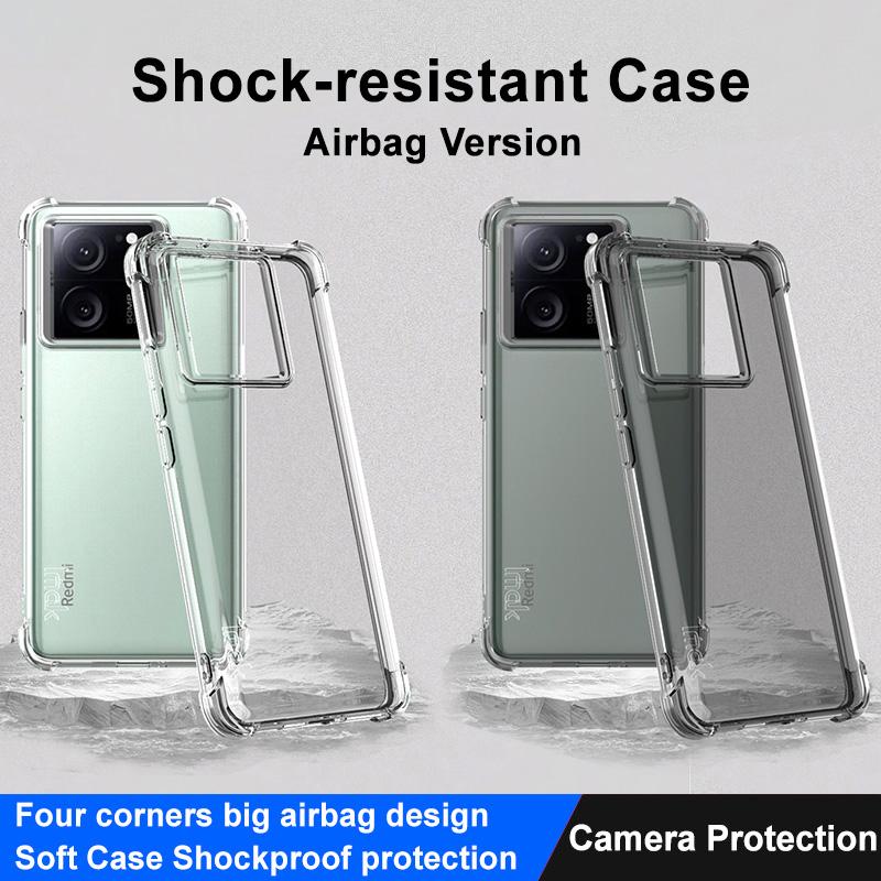 IMAK For Xiaomi 13T/13T Pro Airbag Corner Drop Protection Phone Case Transparent TPU Cover