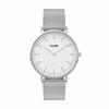 Authorized Distributor: CLUSE Women's Watch CW0101201002 Boho Chic 38mm Silver Mesh/White Dial