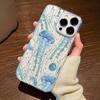 Jellyfish Pattern All-Inclusive Anti-Fall Phone Case for IPhone17 16 15 14 13 12 11 Pro Max Transparent Silicone Soft Cover