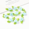 50Pcs Mini Rose Artificial Flowers Heads 2cm Buds Fabric Flower Wedding Decoration Craft Supplies Ribbon Bow-Knot Gift Decor