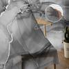 Marble Artistic Texture Gradient Black Transparent Curtains Perfect for Living Room Decoration Window Panel Curtain Cooking Area Tulle Voile Organza