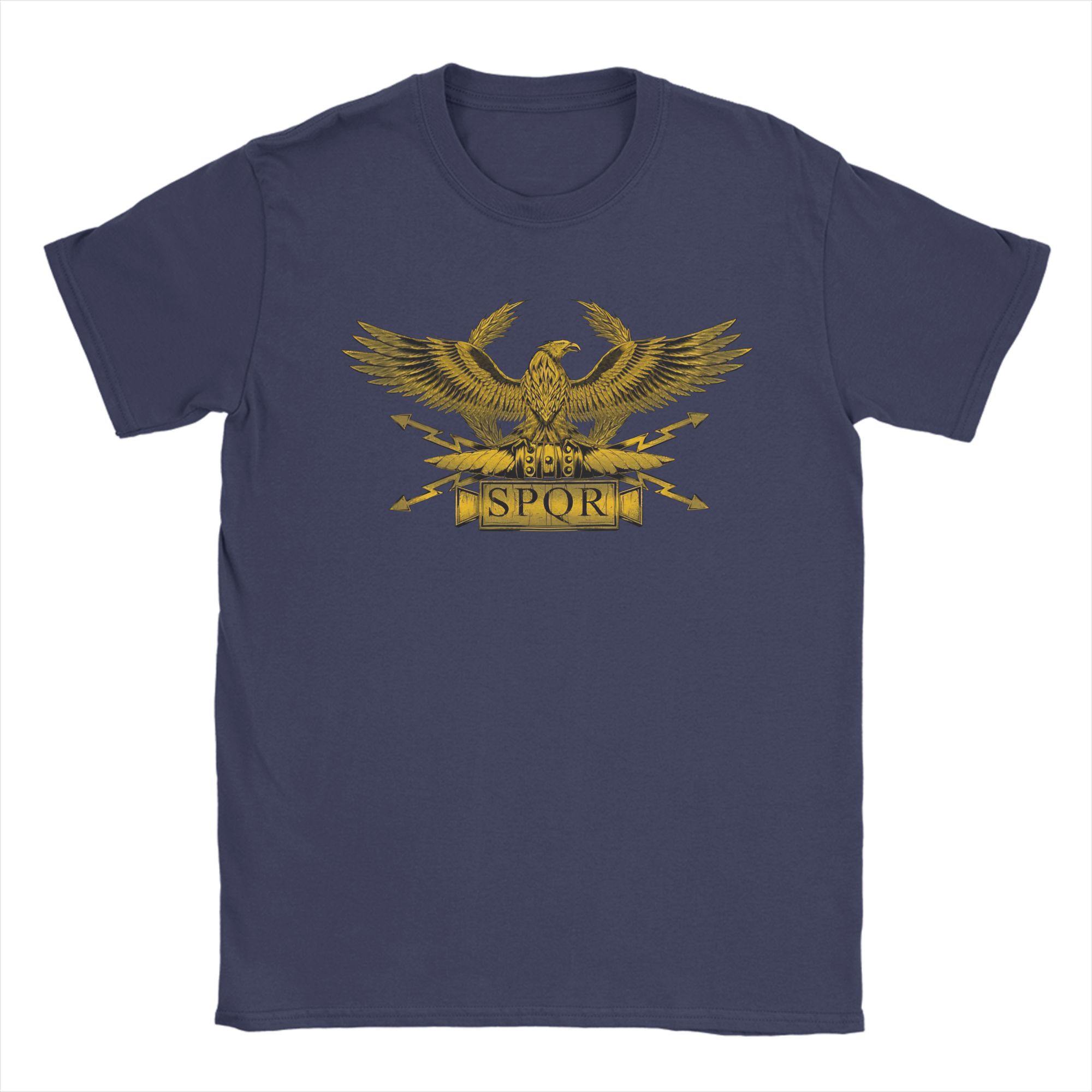 

Roman Empire Emblem Cotton T Shirt For Men Summer Awesome T Shirts Crewneck Trending Tee Shirt Oversize Hot Sale Clothing 4XL