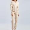 IHUASU Autumn and Winter Sweater and Harem Pants Set, Russian Casual Sweater and Pullover Two-piece Set