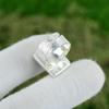 Geschenk für Frauen Versprechen Verstellbarer Ring 925 Silber Natürlicher Prehnit Roh