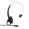 RJ9 Telephone Headset Noise Canceling Single Sided Spring Wire Headphone with Mic for Office Call Center Wired Telephone Headset