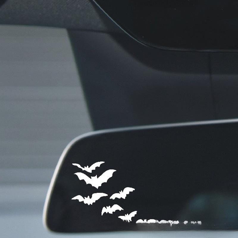 Halloween Bat Pair Prank Stickers for Car Mirrors and Windows