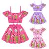 20761 Kids Girls Steal a Brainrot 67 Print Swimsuit Swimwear Top Skirt Sets