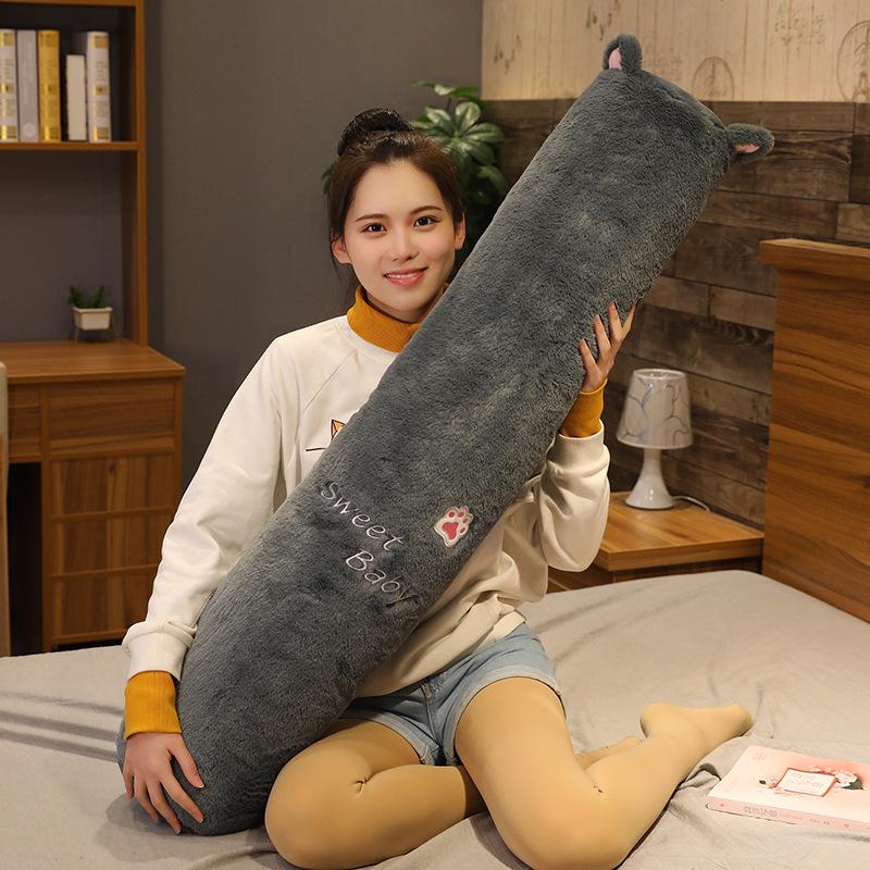 Body Pillow: Long, Cylindrical, Removable, Washable, Great for Leg Clamping and Pregnancy. Perfect for Kids' Beds.
