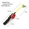 Portable Mini Plastic Crab & Lobster Fishing Rod with Nylon Line & Bait Clip