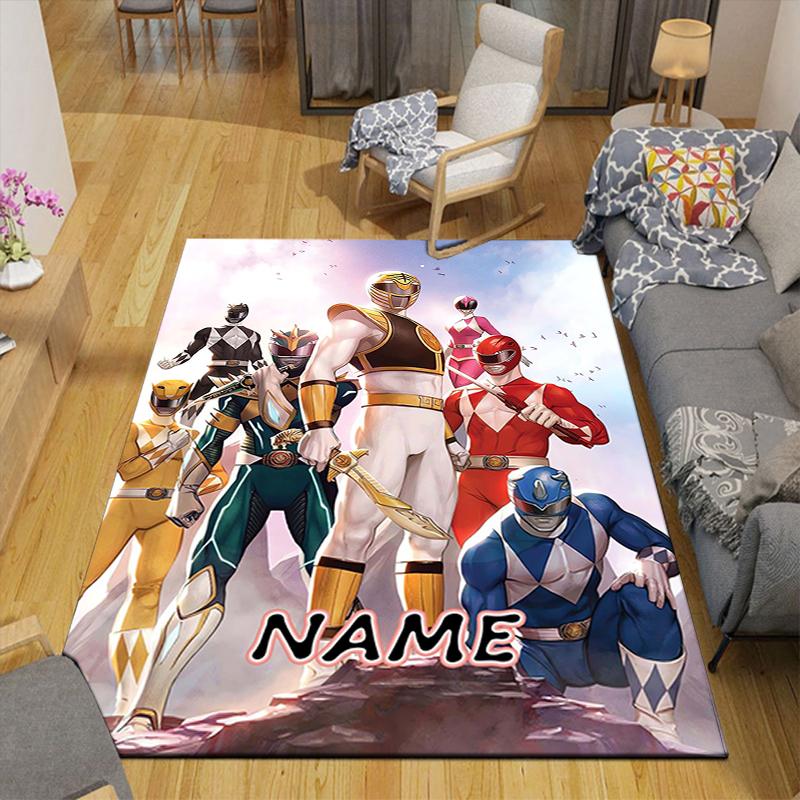 Custom 1Pc Power Rangers Teamup Rug Office Carpet Indoor Outdoor Entrance Doormat Nonslip Soft And Comfortable Living Room D2915222