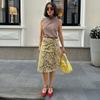 Snake Printed Straight Skirt For women High Waist Loose Long Skirt Ins Hot Streetwear Female Skirt Summer New 2026