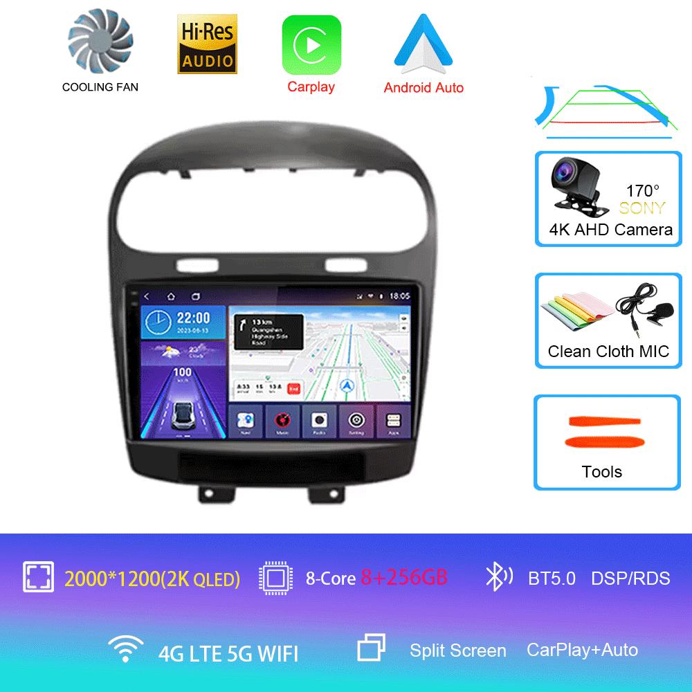 For Dodge Journey Fiat Leap Freemont 2011 - 2020 Car Radio Multimedia Player Navigation GPS DSP 4G Wifi Carplay Auto Android 14