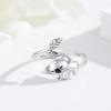 Trendy Style Animal Open Ring Simple Design Open Ring Cute Animal Finger Jewelry  Fashion Accessory