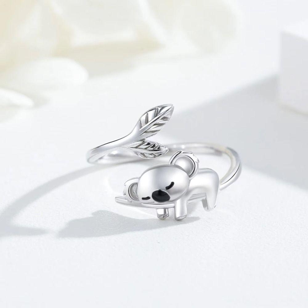 Trendy Style Animal Open Ring Simple Design Open Ring Cute Animal Finger Jewelry Fashion Accessory