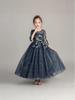 Cross-Border Girl's Mid-Sleeve Luxurious Flower Girl Formal Dress - Puffy Princess Summer Dress for Weddings and Banquets