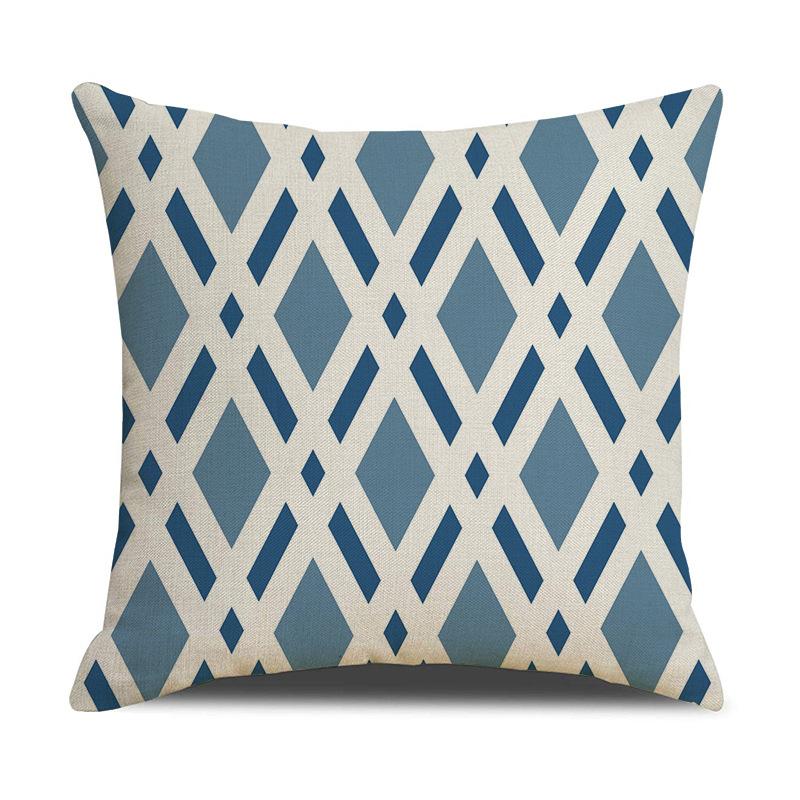 Nordisches Geometrisches Mandala Leinen Kissenbezug Digitaldruck Auto Sofa Bett Kissen Kissenbezug Zuhause