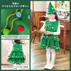 Christmas Tree Cosplay Costume Kids Christmas Costume for Kids Girls Santa Cosplay Dress with Hat Christmas Party Fancy Dress [DECEED] (Size 140)