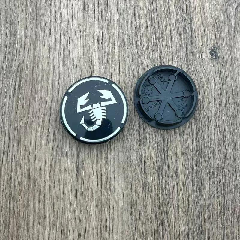4pcs 50mm Abarth 500 Wheel Center Hub Caps Car Rims Dust Proof Cover Emblem Badge for Fiat Palio Stilo Bravo Perla Puntosiena