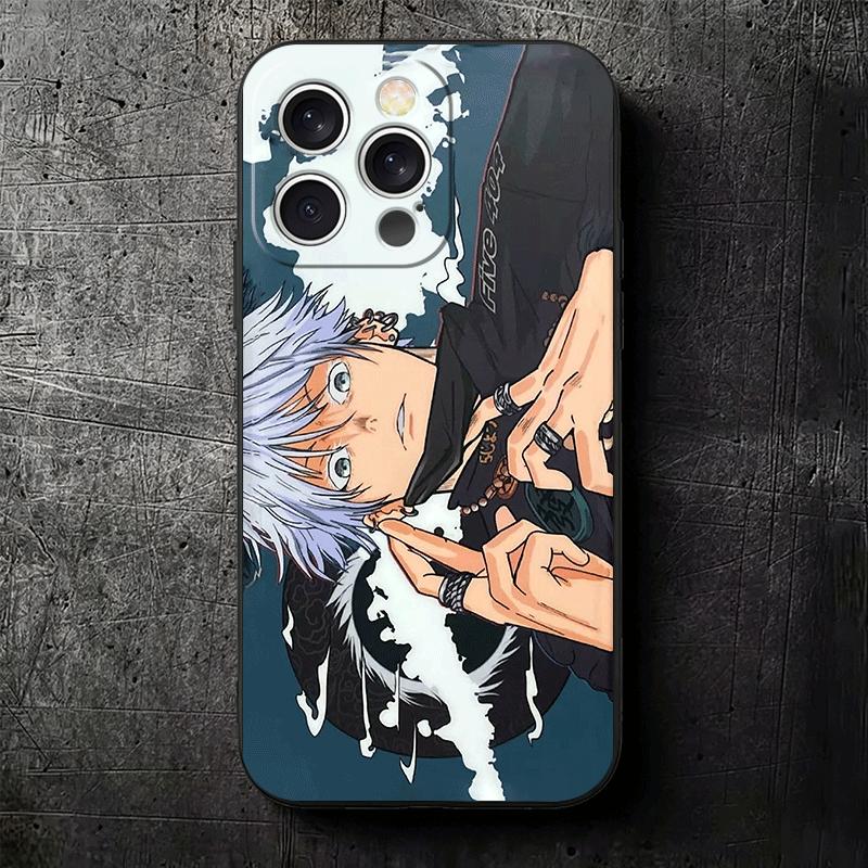 Japan Anime JUJUSU KAISENS Soft Phone Case for iPhone 16 16E 17 Air 15 Pro Max 14 Plus 13 Mini 11 12 7 Black Cover Back Shell