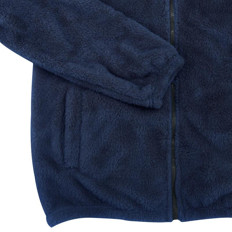 Men's Autumn Winter Fleece Warm Jacket Loose Hooded Casual Jackets