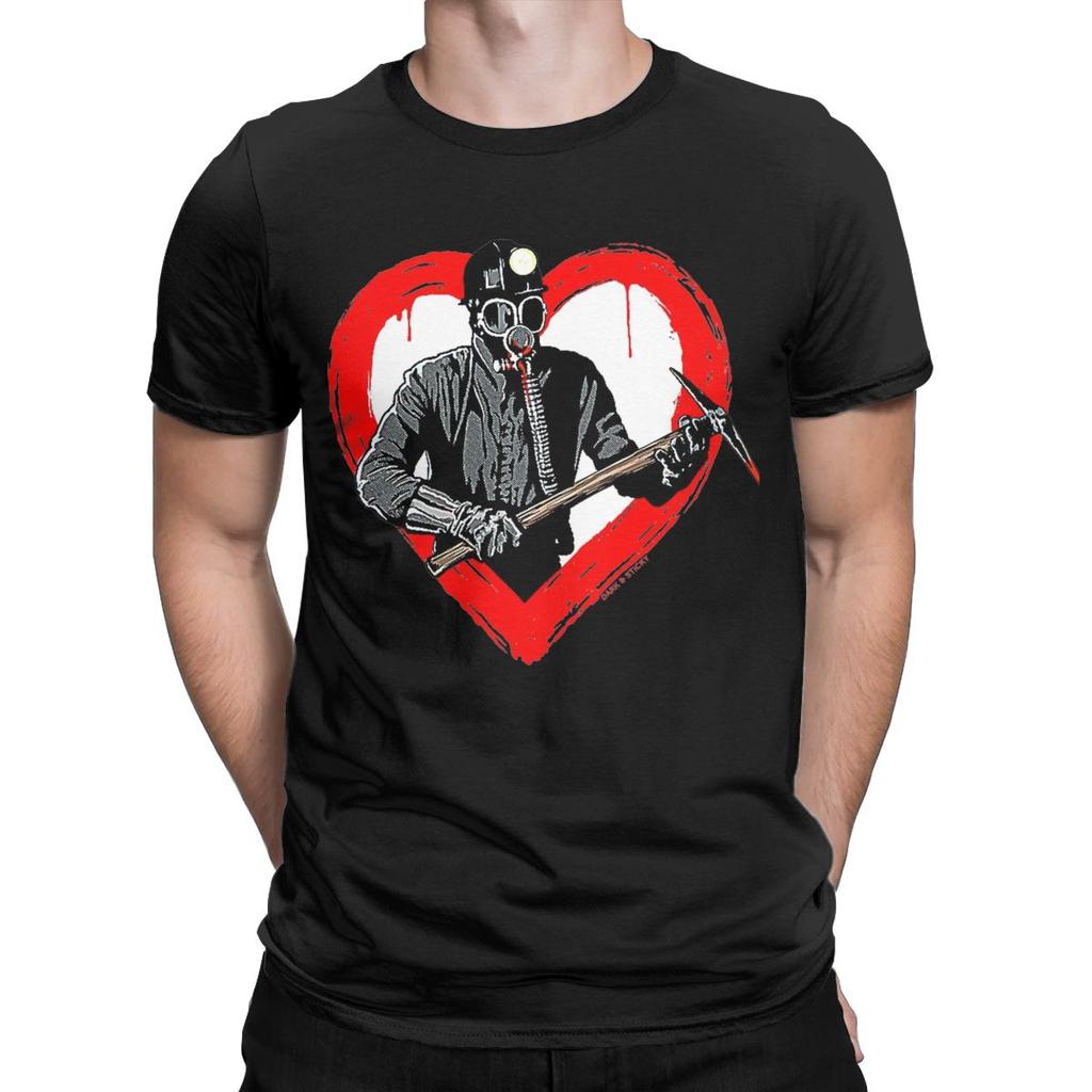 Novelty My Bloody Valentine Movie Killer T-Shirt Men Crewneck Cotton T Shirt Short Sleeve Tee Shirt Plus Size Tops