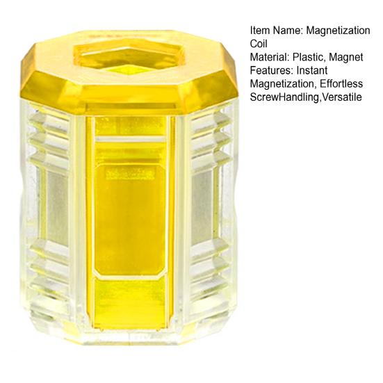 Magnetizer Ring for Screwdriver Bits Instant Magnetization Removable Magnetic Driver Screw Catcher