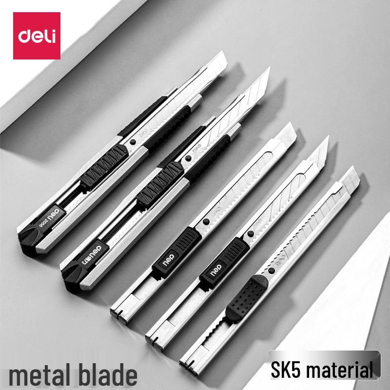 Deli Metal Craft Knife: Small Paper Cutter & Wallpaper Knife - Handmade Express Box Opener & Art Tool