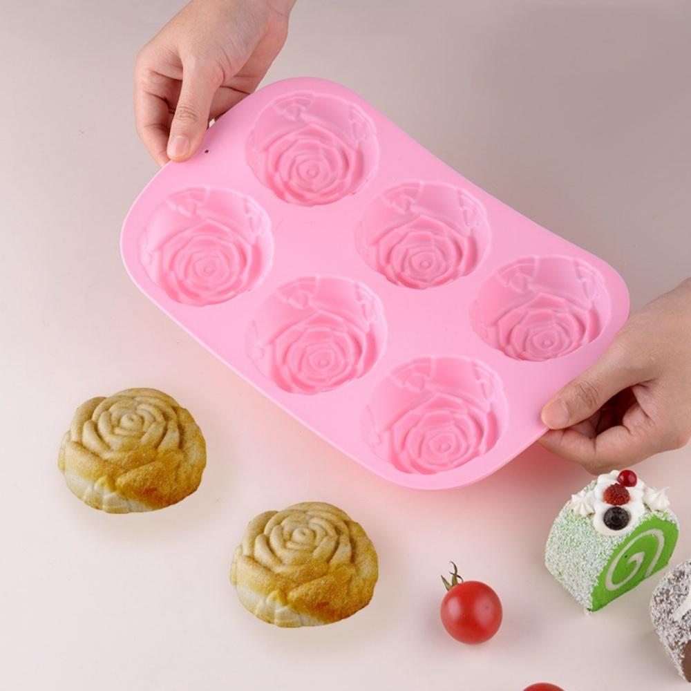 3D Rose Flower Silicone Mold Soap Mould Valentine's Day DIY Cake Chocolate Fondant Sugar Molds Baking Tools Handmade Craft