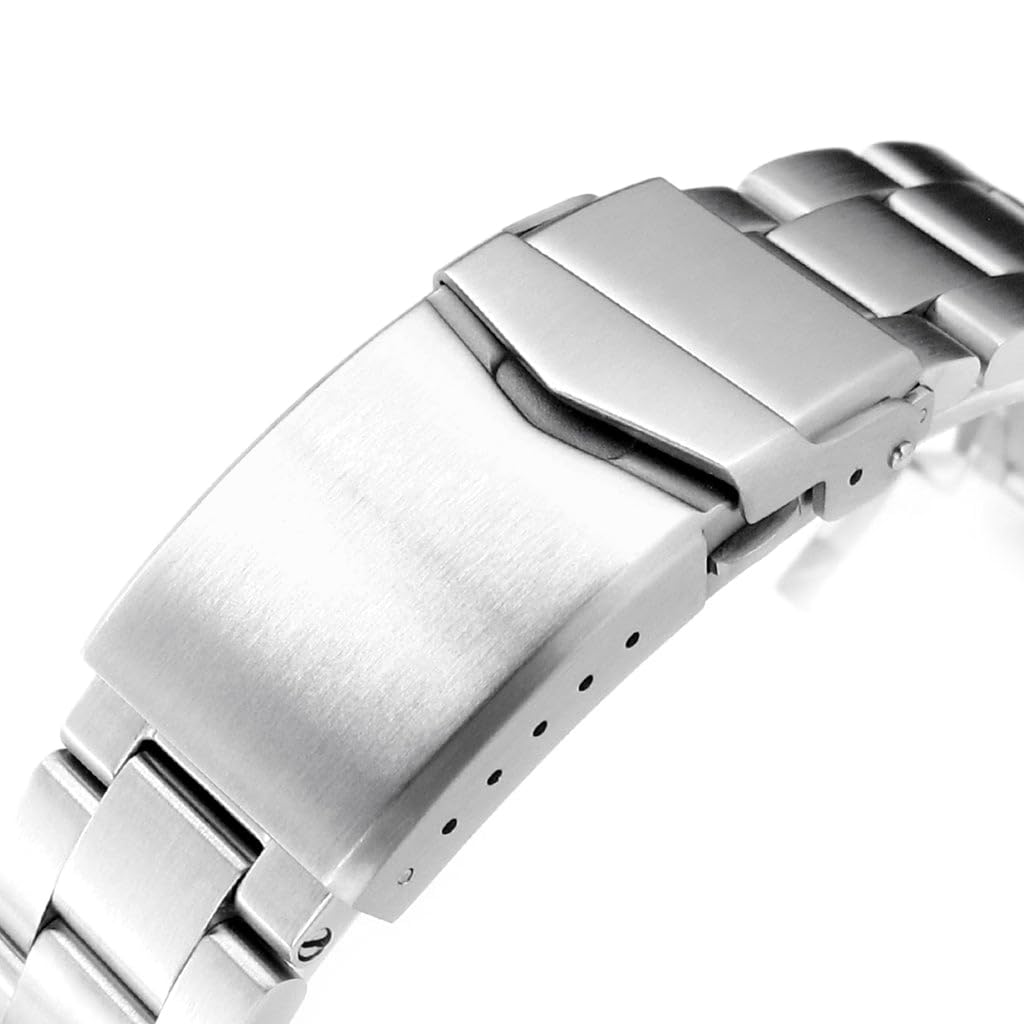 22mm Metall-Uhrenarmband Oyster-Armband für Seiko 5 Sports GMT SBSC001 und andere