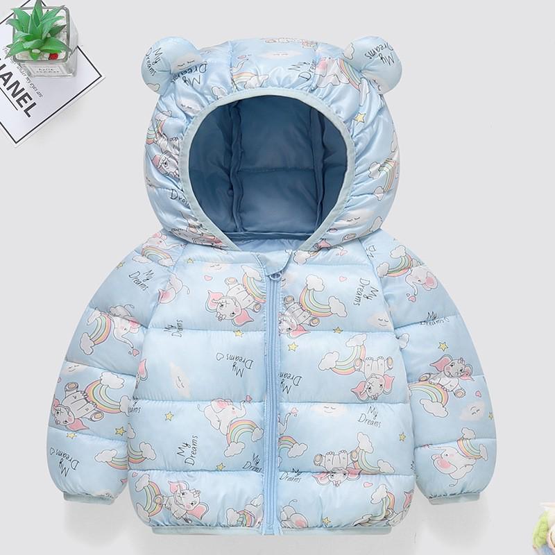 Lightweight Floral Cotton Jacket for Toddlers - Unisex Autumn & Winter Baby Coat