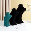 Flannel Necklace Display Stand Jewelry Neck Mould Jewelry Stand Portrait Model Neck Counter Jewelry Display Props