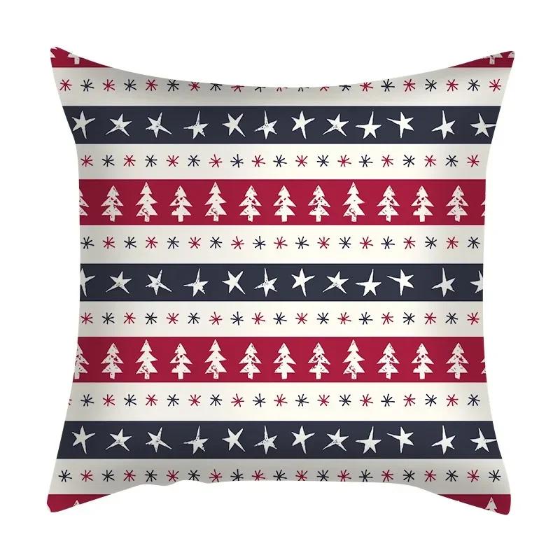 45cm Christmas Cushion Cover Christmas Home Decor Nordic style Christmas Cartoon Pillow Cover New Year Gift