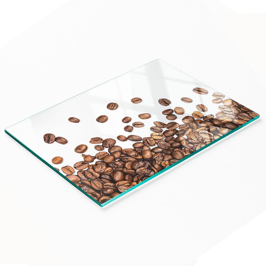 Tempered Multifunctional Decorative Glass Board Coffee Beans 80X52 Cm