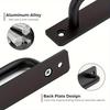 2pcs Barn Door Handles, Sliding Door Handle, Black Cabinet Handles, Door Pull Handle, Sliding Closet Door Handle for Hotels