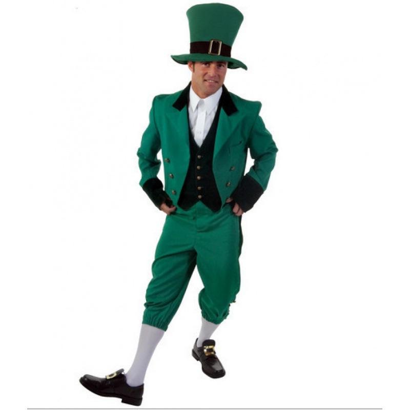The Wizard of Oz Costume Defender Adult Children Green Elf Playing Costume Irish Goblin Costume
