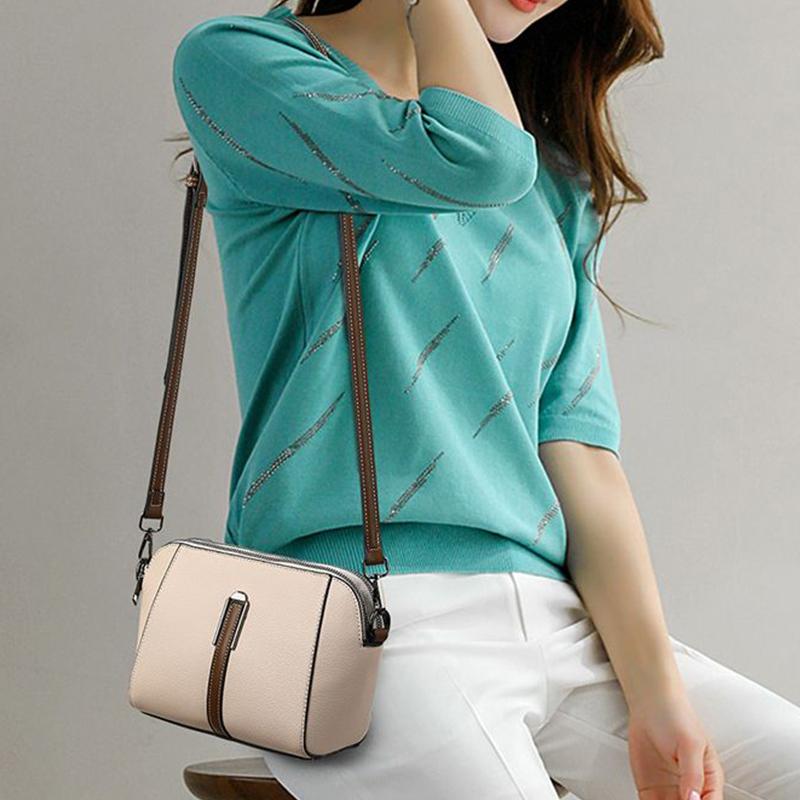 Fashion Shell Bags Women Soft Leather Shoulder Messenger Bags Casual Ladies Crossbody Bag Shopping Phone Handbag KTY