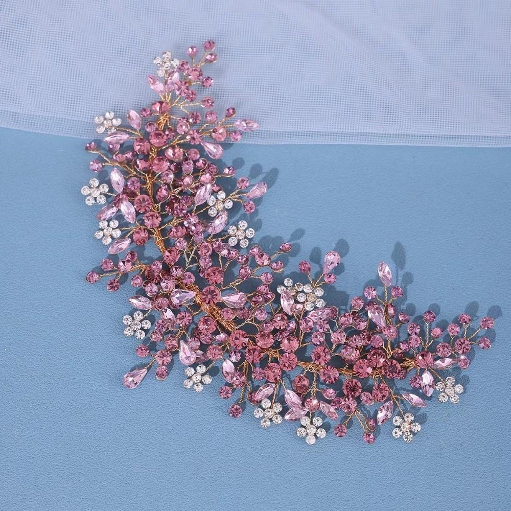 Zinc Zinc Alloy Base Bridal Headbands Sparkling Hair Accessories Vintage Wedding Tiaras Bridesmaid Accessory