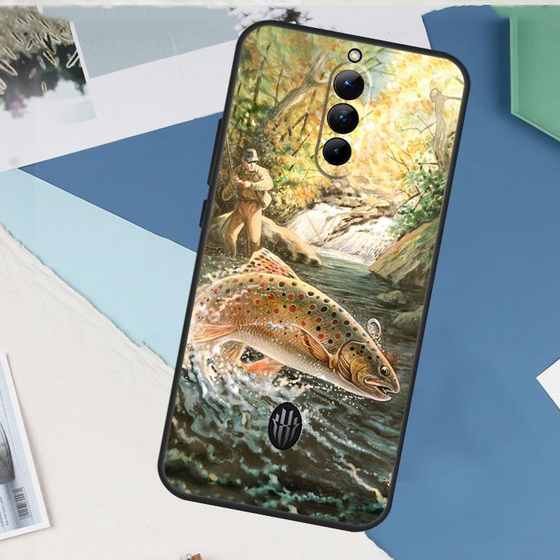 Trout Fish Fishing For Nubia Red Magic 10 Pro Plus 6 7 6S 7S Pro 5G 6R RedMagic 8S 9S 9 8 Pro Plus Phone Case