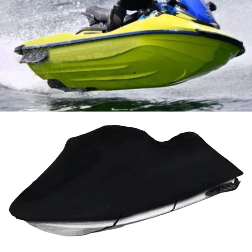 Custom Fit Motorboat Cover 300 X 420 CM Easy Install with Buckles and Tie Down Straps Protects from Rain Dust and Scratches