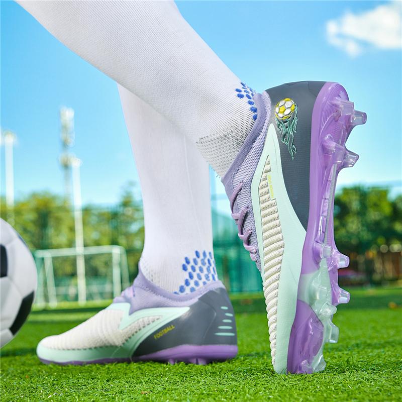 Football Shoes Professional Low-top Soccer Field Cleats Outdoor Breathable Athletic Spikes Youth Boys Football Shoes Unisex New