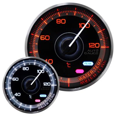 Autogauge Water Temperature Gauge for 60mm Made In Japan Cars, White/Amber LED, Diameter,