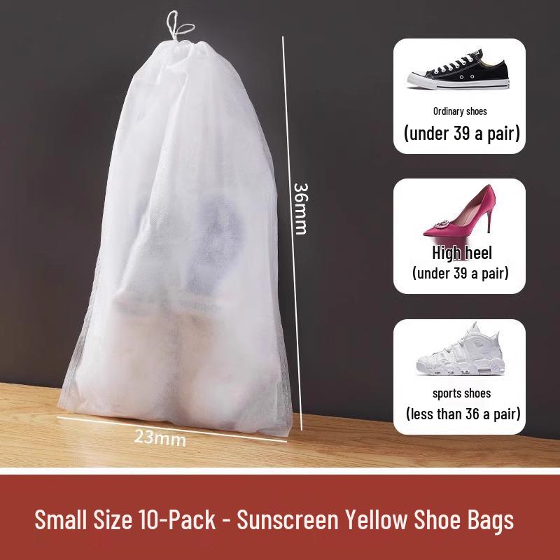 

Нетканый мешок для обуви: Защищает, Сушит, Предотвращает Пожелтение и Пыль; Влагостойкий и устойчивый к плесени для сезонного хранения обуви.