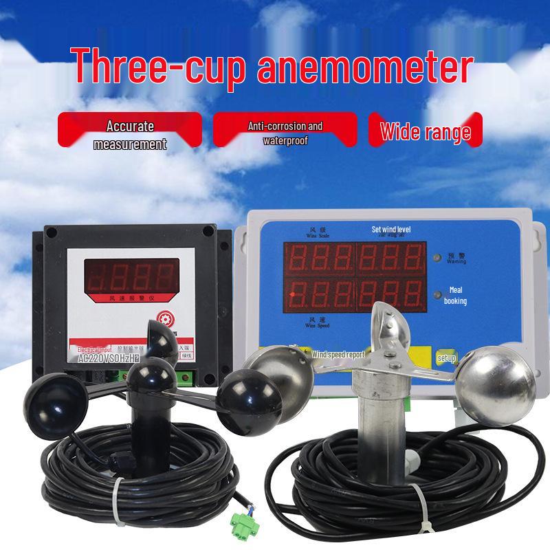 Tower Crane Wind Speed Anemometer and Alarm Device