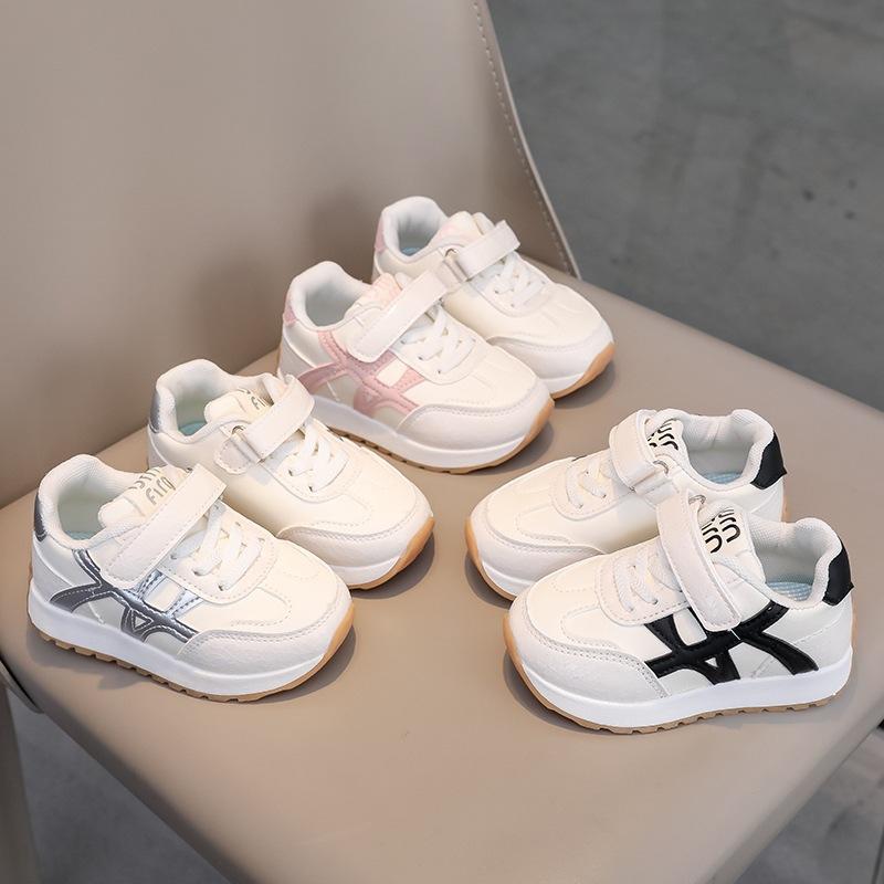 Children's Forrest Gump Shoes 2025 Spring and Autumn Girls Leather Running Shoes Korean Version Boys Casual Board Shoes Medium and Small Chil